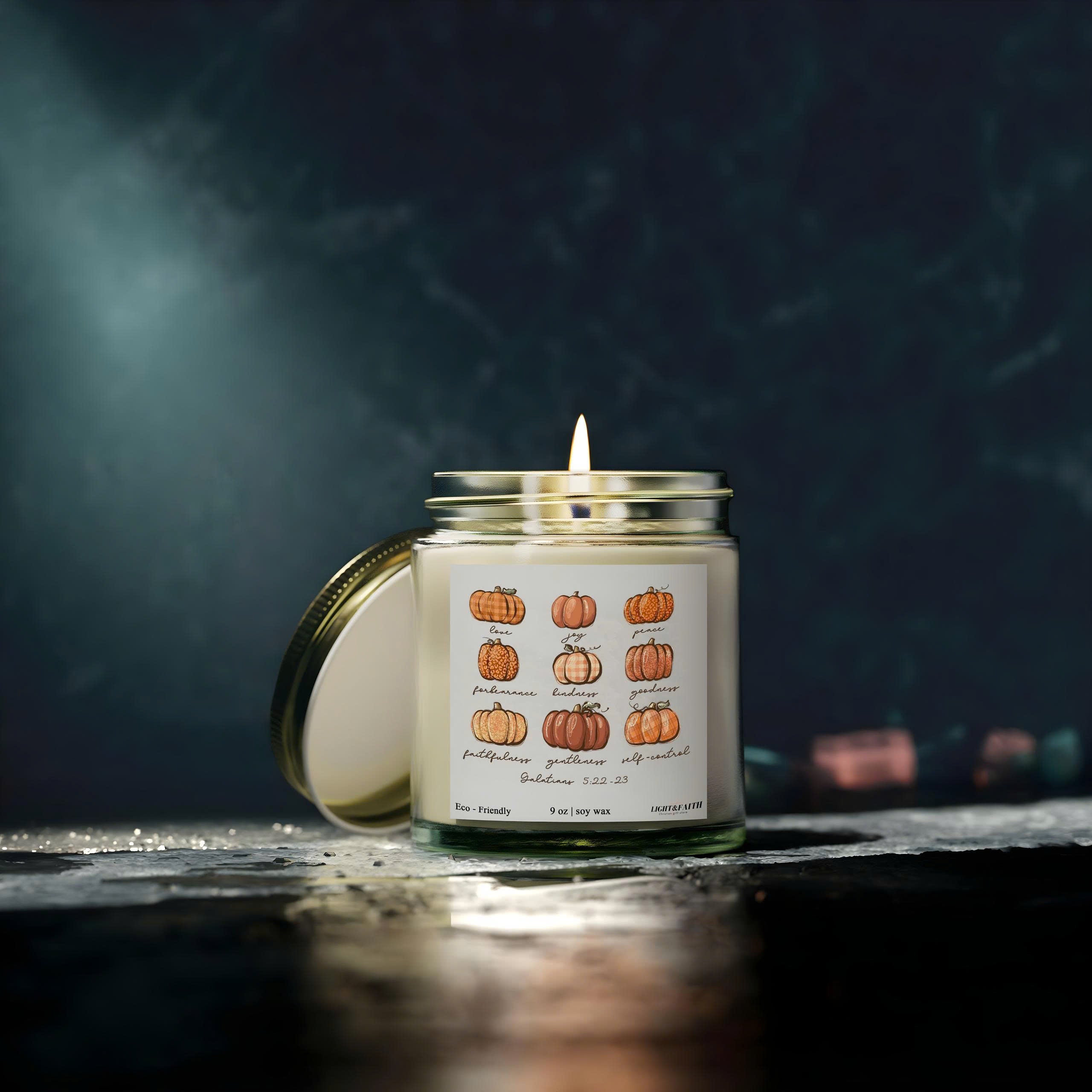 Christian Jesus Candle, Galatians 5:22-23 Candle, Gifts For Autumn, Christmas Gifts CDLAF16